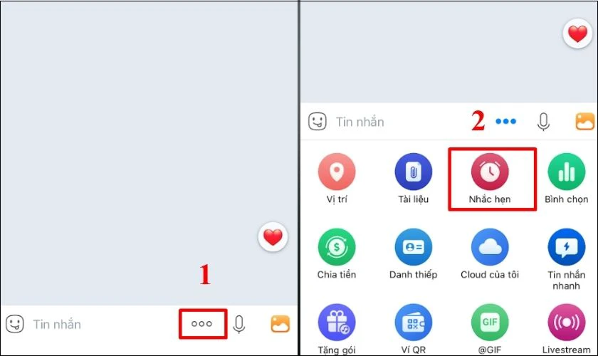 Hướng dẫn tạo lịch nhắc hẹn trong nh&oacute;m chat tr&ecirc;n Zalo tr&ecirc;n điện thoại
