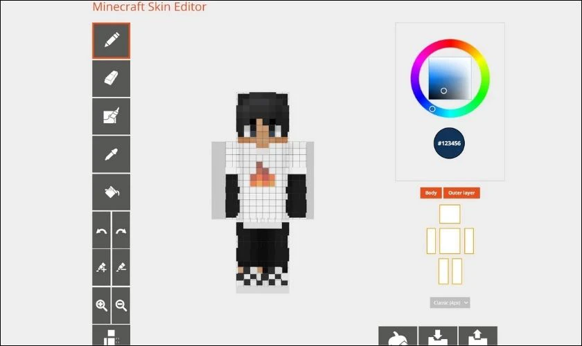 Tạo skin Minecraft gi&uacute;p thể hiện c&aacute; t&iacute;nh v&agrave; sự s&aacute;ng tạo của bạn