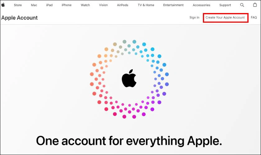 C&aacute;ch tạo t&agrave;i khoản iCloud tr&ecirc;n Web