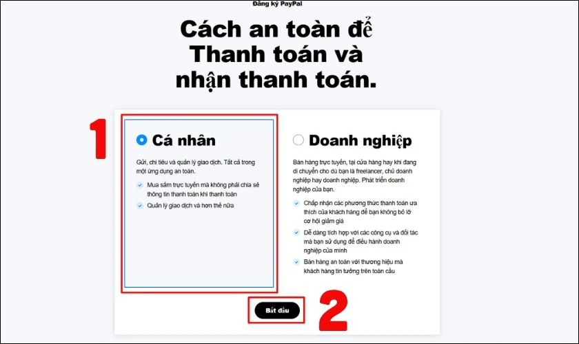 Hướng dẫn đăng ký, tạo tài khoản PayPal chi tiết, dễ thực hiện