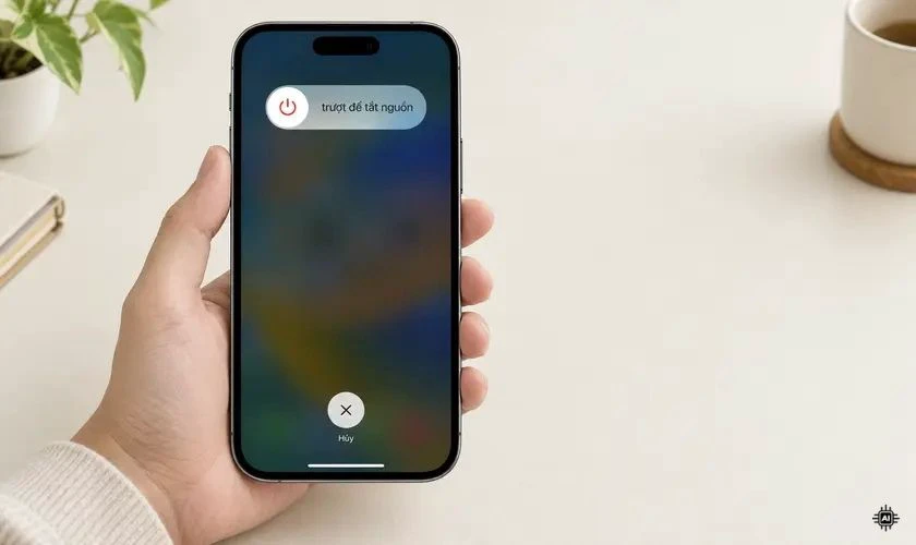 Khởi động lại iPhone khắc phục lỗi