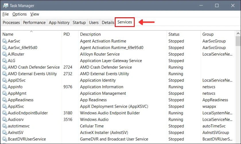 C&aacute;ch sử dụng c&aacute;c lệnh tr&ecirc;n Task Manager để quản l&yacute; m&aacute;y t&iacute;nh
