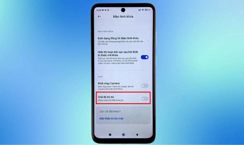 Cách tắt chế độ bỏ túi Xiaomi