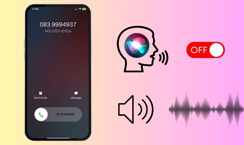 Lưu ý khi tắt đọc tên người gọi đến