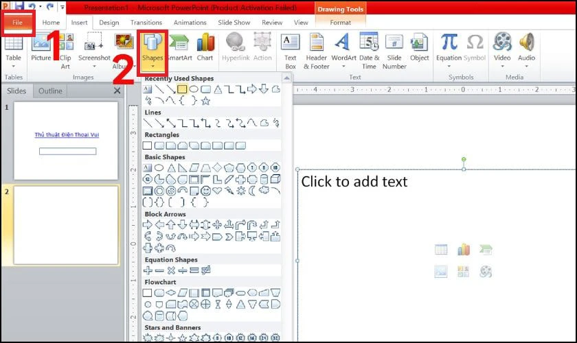 C&aacute;ch bỏ dấu gạch ch&acirc;n li&ecirc;n kết trong Powerpoint nhanh