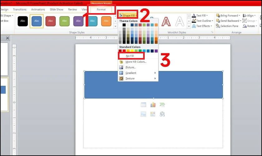 C&aacute;ch bỏ dấu gạch ch&acirc;n li&ecirc;n kết trong Powerpoint đơn giản