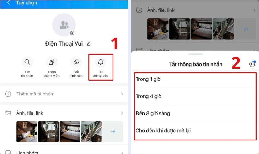 Cách tắt thông báo sinh nhật trên nhóm Zalo