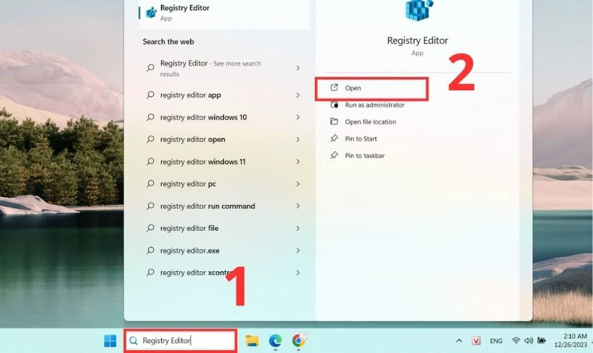 C&aacute;ch tắt tường lửa bằng Registry Editor