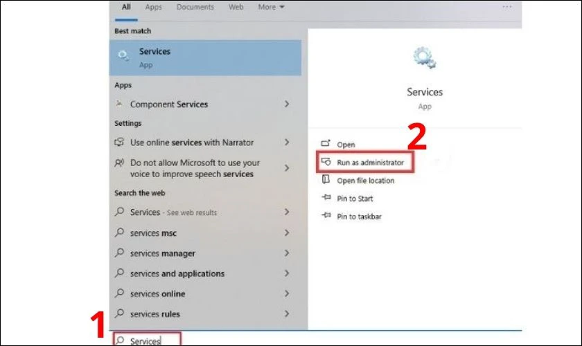 Kiểm tra dịch vụ Windows 11 đ&atilde; ngưng update tr&ecirc;n hệ thống chưa