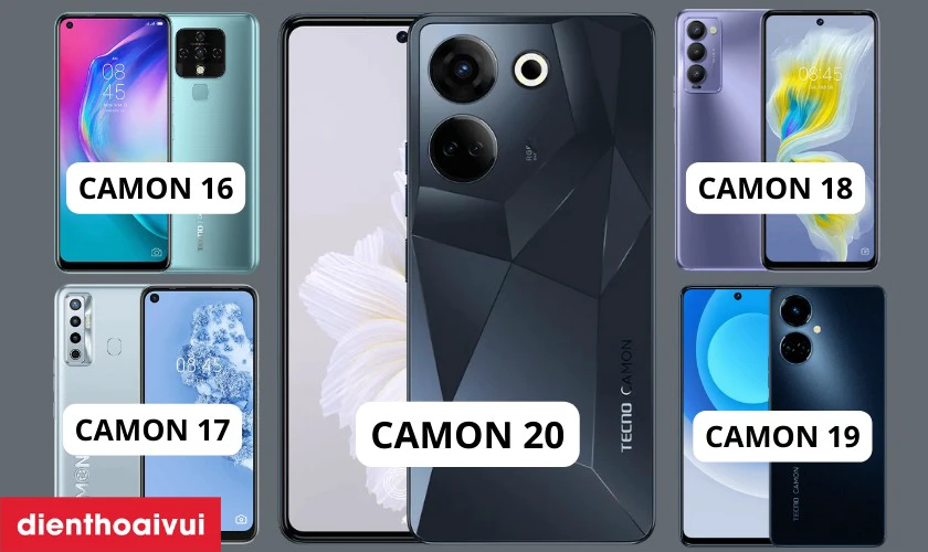 Tecno Camon c&oacute; những d&ograve;ng n&agrave;o