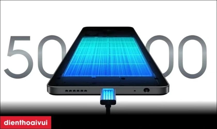 Vi&ecirc;n pin 5000mAh, trải nghiệm suốt ng&agrave;y d&agrave;i