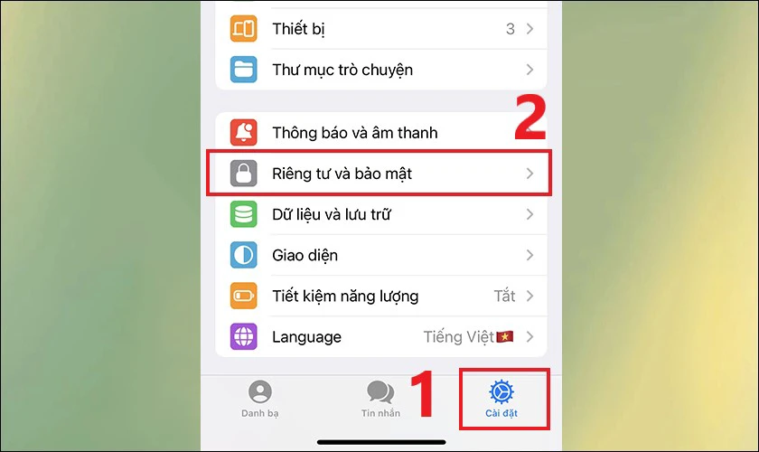 Điều chỉnh cài đặt quyền xem trạng thái online