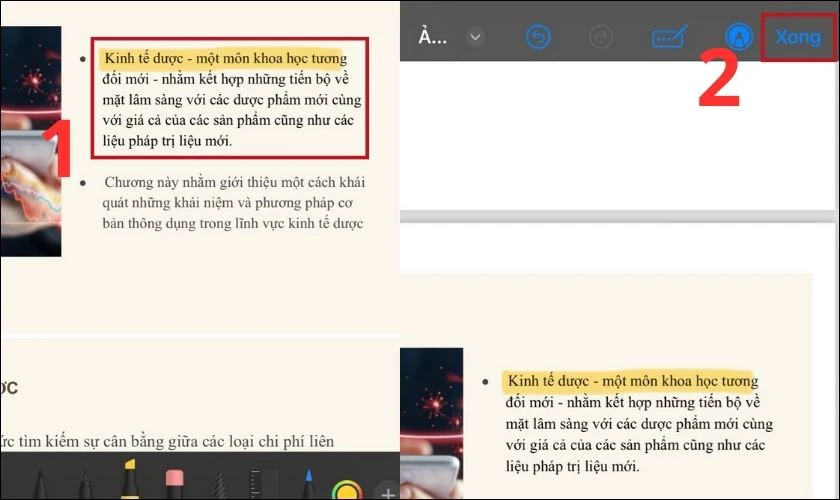 Chọn nội dung bạn muốn để chỉnh sửa