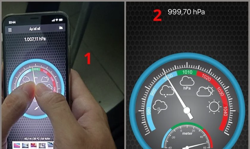 Giữ chắc iPhone, đè tay nhẹ lên màn hình