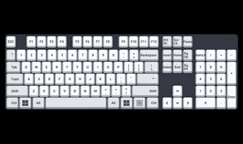 Test keyboard online tại keytest