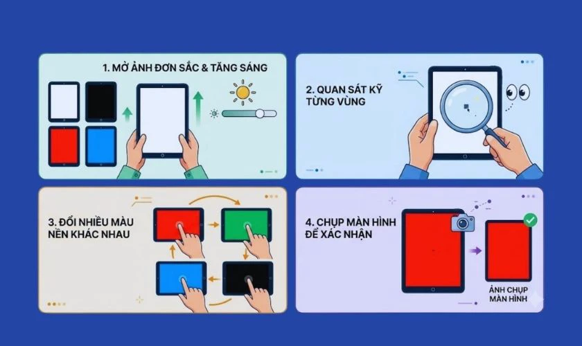 Cách test màn hình iPad nhanh và chính xác