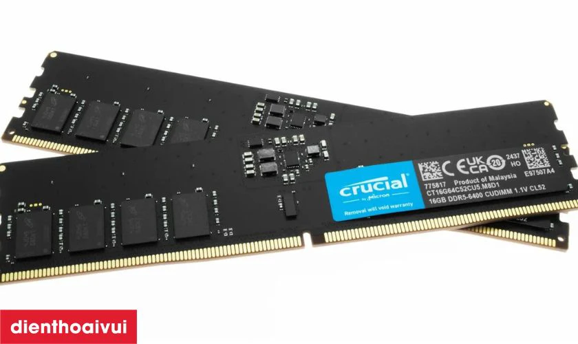 Thay RAM laptop Crucial