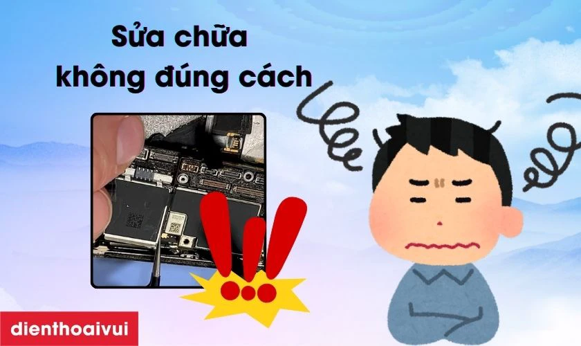 Sửa chữa không đúng cách có thể làm lỗi NFC