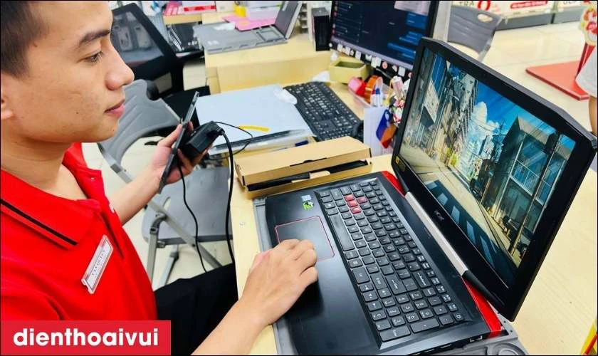 Quy tr&igrave;nh thay b&agrave;n ph&iacute;m laptop Acer tại Điện Thoại Vui
