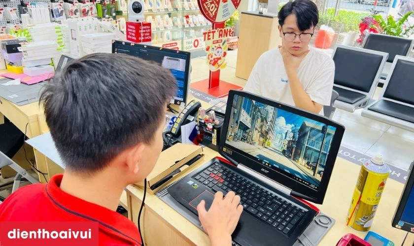 Quy tr&igrave;nh thay b&agrave;n ph&iacute;m laptop Acer Nitro 5 AN515 54 Điện Thoại Vui TPHCM, H&agrave; Nội
