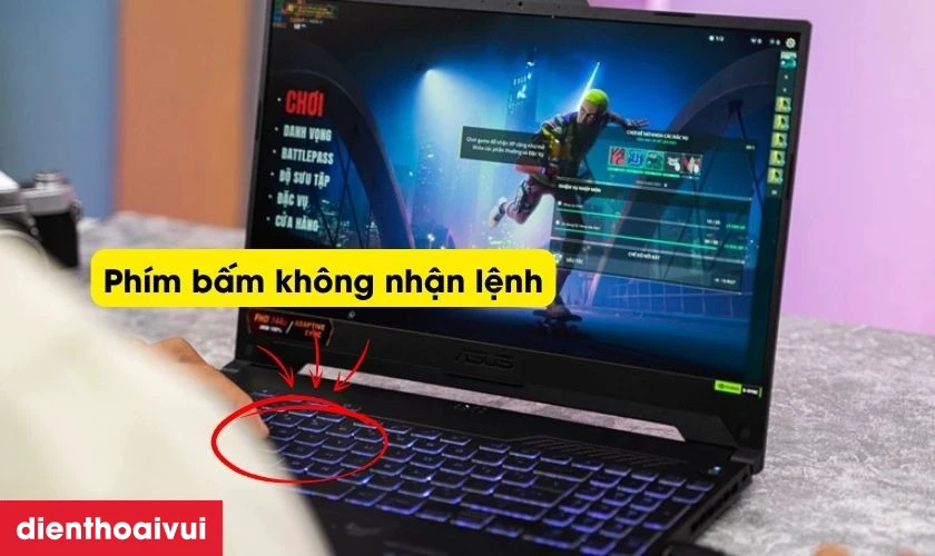 C&aacute;c lỗi thường gặp tr&ecirc;n b&agrave;n ph&iacute;m Asus TUF Gaming FX507