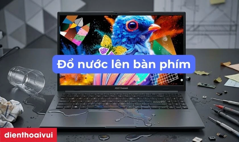 Nguy&ecirc;n nh&acirc;n b&agrave;n ph&iacute;m Asus VivoBook Go E1504 bị hỏng