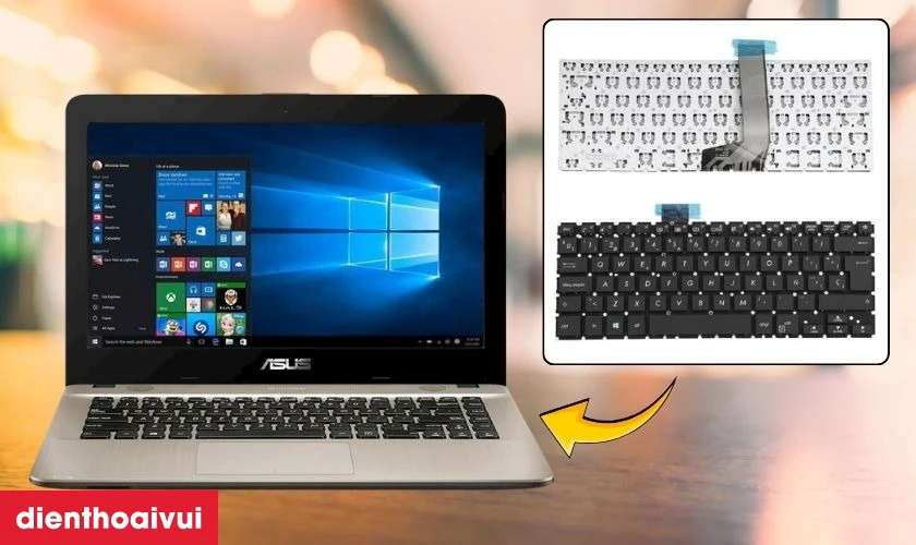 Bàn phím Asus X405UA bị lỗi ảnh hưởng như thế nào?
