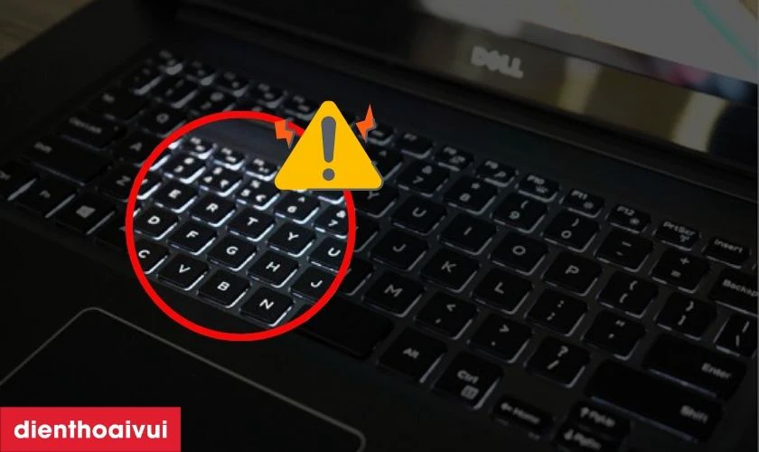 Dấu hiệu bị hỏng b&agrave;n ph&iacute;m Dell