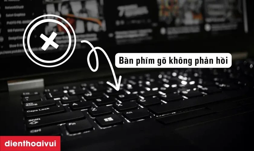 Cách nhận biết bàn phím laptop Dell Inspiron 15 7567 bị hỏng