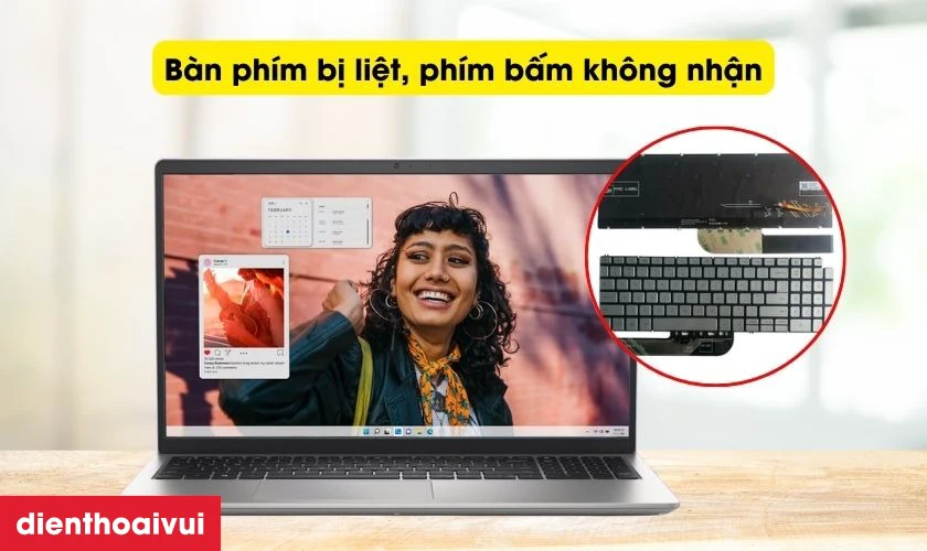 Dấu hiệu bàn phím laptop Dell Inspiron 3520 bị lỗi cần thay ngay