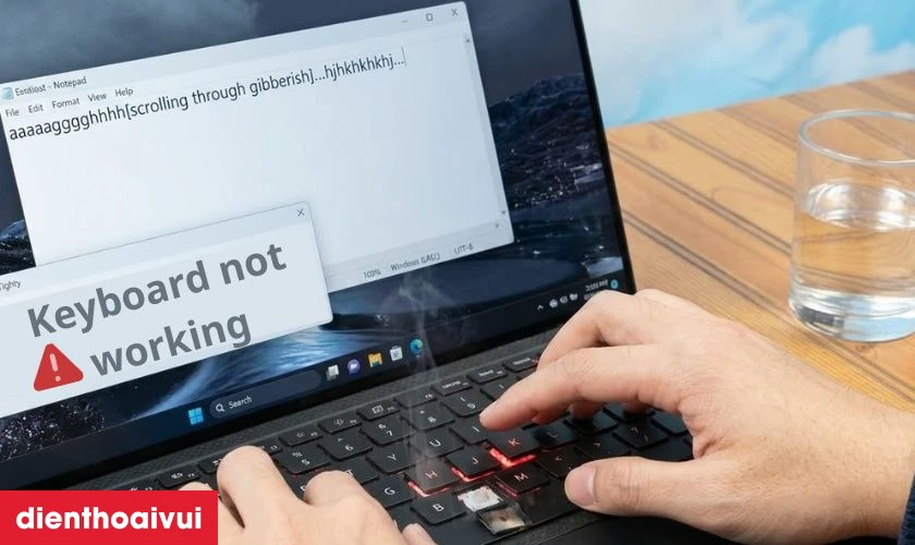 Dấu hiệu b&agrave;n ph&iacute;m laptop Dell XPS 9530 bị lỗi cần thay ngay