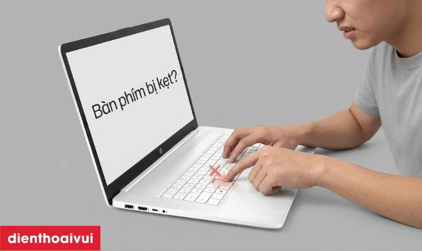 Cách nhận biết bàn phím laptop HP 17-3000 bị hỏng