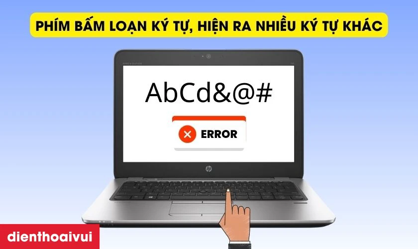 Dấu hiệu bàn phím laptop HP Elitebook 725 G3 bị cần ngay