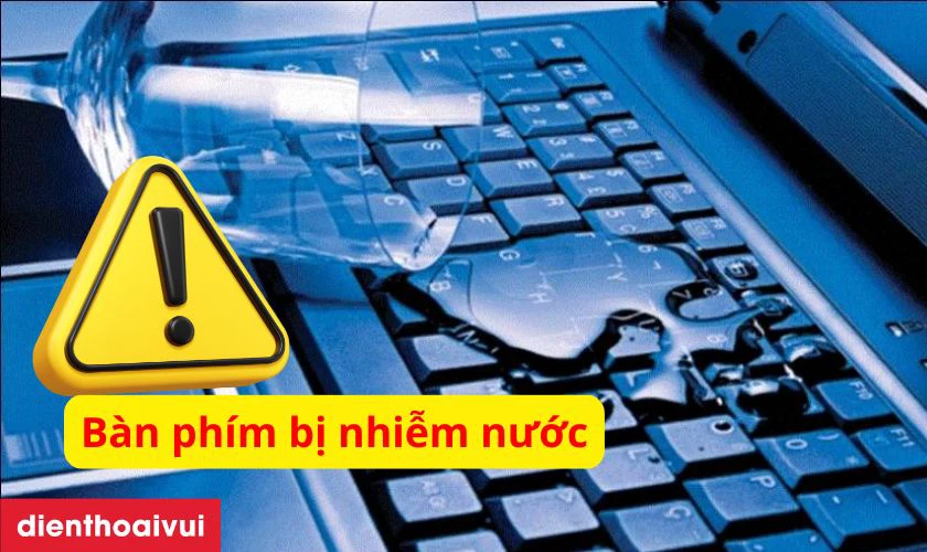Ẩm nước khiến bàn phím laptop HP Pavilion X360 14-EK nhanh hỏng