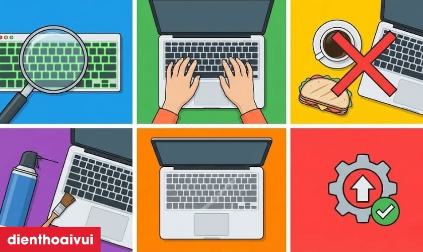 Mẹo sử dụng laptop sau bàn phím
