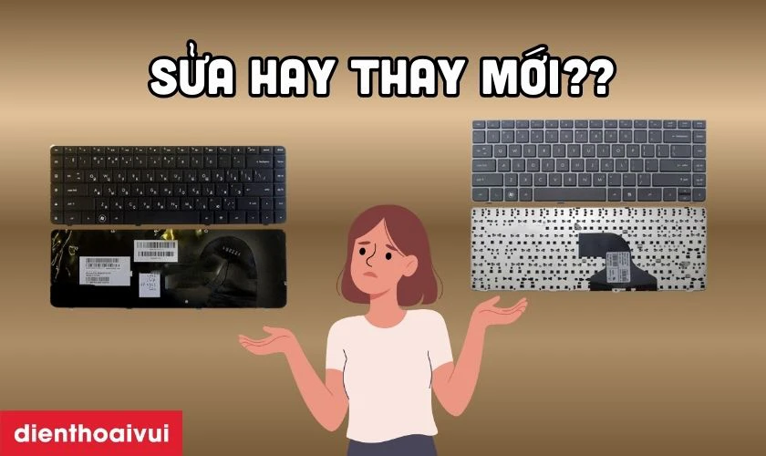 N&ecirc;n sửa hay thay b&agrave;n ph&iacute;m laptop HP Probook 4330S (C&oacute; khung)?