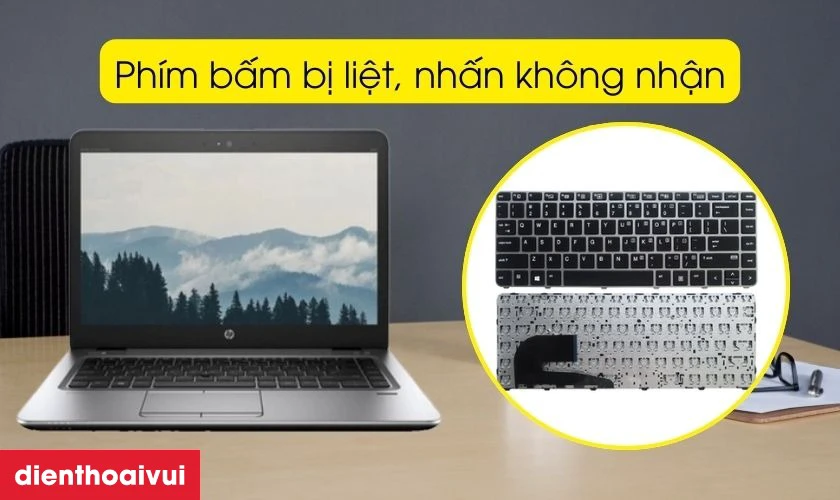 Dấu hiệu b&agrave;n ph&iacute;m laptop HP ProBook 840-G3 bị lỗi cần thay ngay