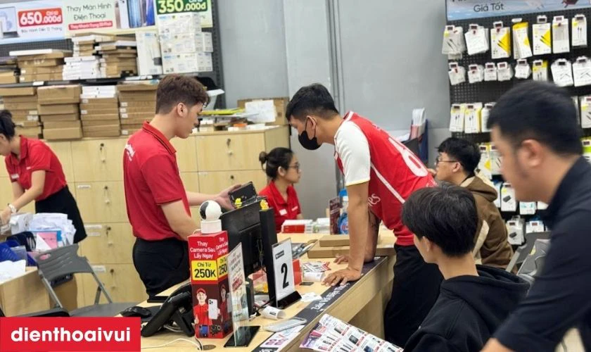 Quy trình thay bàn phím laptop Lenovo IdeaPad 5 Pro 16ARH7 tại Điện Thoại Vui