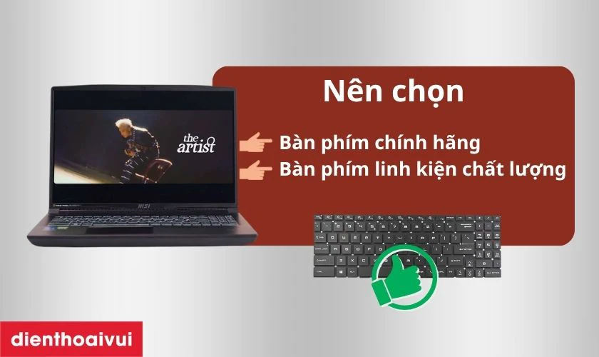 N&ecirc;n chọn loại b&agrave;n ph&iacute;m n&agrave;o khi thay?