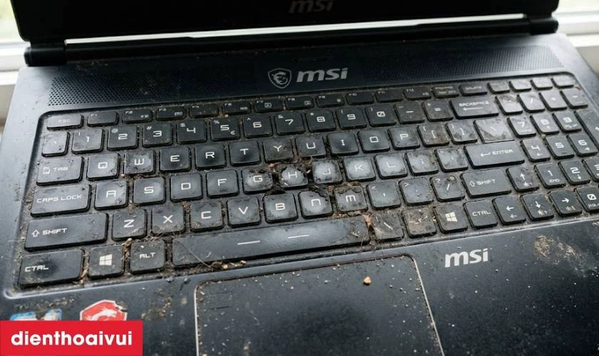 Nguyên nhân bàn phím Asus MSI Prestige 14 A11 bị hỏng