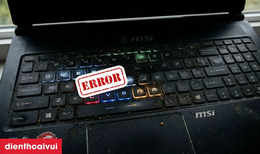 Cách nhận biết bàn phím Asus MSI Prestige 14 A11 cần thay