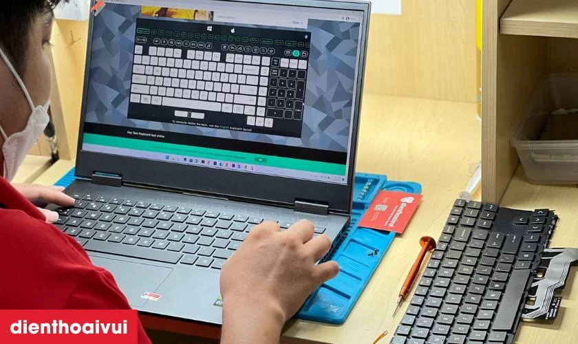 Quy tr&igrave;nh thay b&agrave;n ph&iacute;m laptop