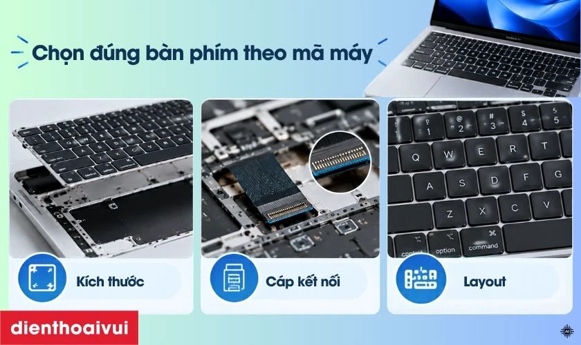 Vì sao cần chọn đúng bàn phím theo mã máy?