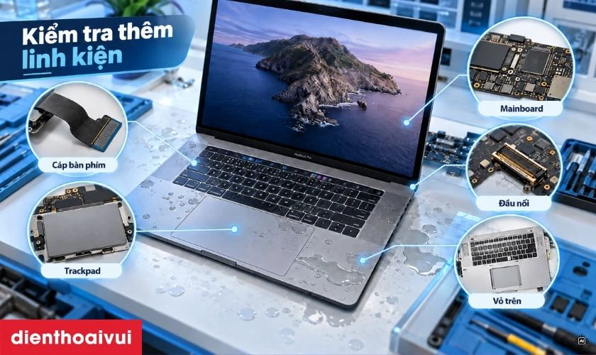 Bàn phím vào nước có cần thêm linh kiện khác không?