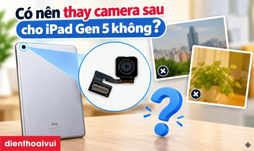 C&oacute; n&ecirc;n thay camera sau cho iPad Gen 5 kh&ocirc;ng?