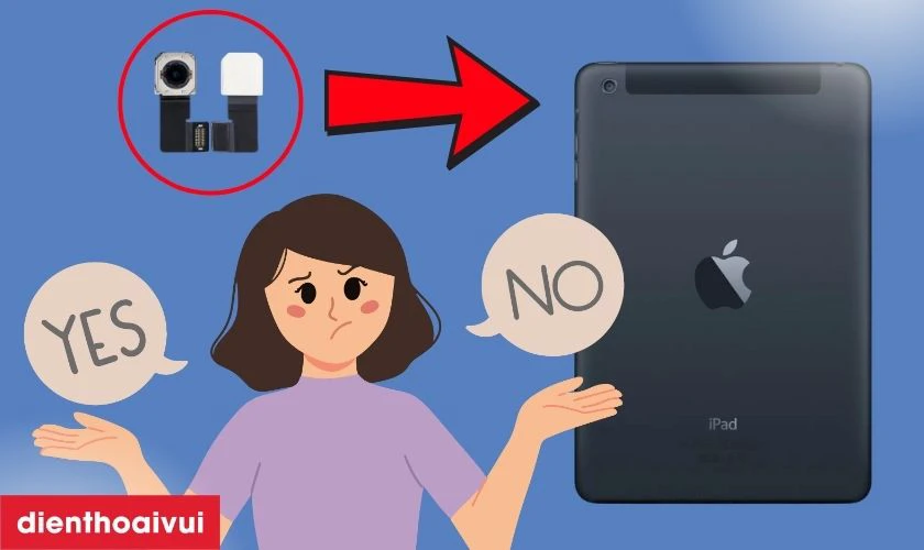 Có nên thay camera sau iPad Mini 1 không?