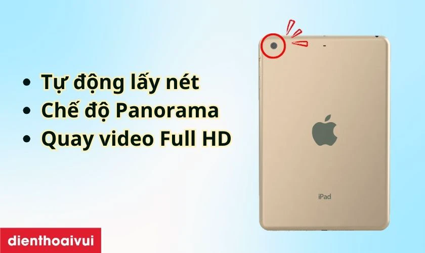 Đánh giá về camera sau iPad Mini 3
