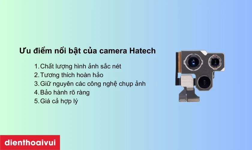 Thay camera sau iPhone ch&iacute;nh h&atilde;ng Hatech c&oacute; tốt kh&ocirc;ng?