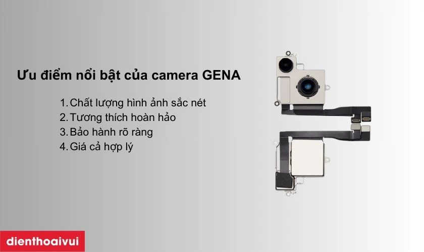 Thay camera sau iPhone 14 ch&iacute;nh h&atilde;ng GENA c&oacute; tốt kh&ocirc;ng?