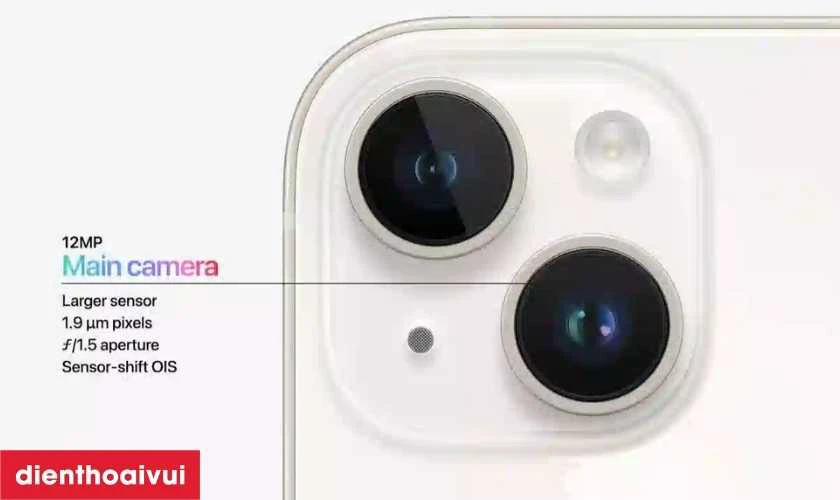 Thông tin về camera sau điện thoại iPhone 14 Plus